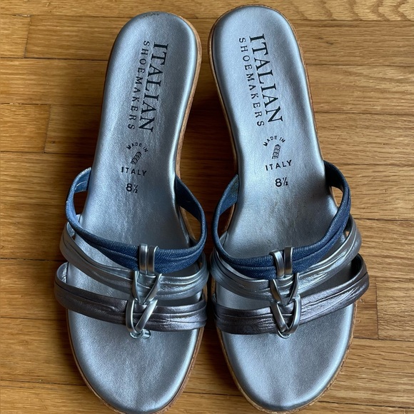 Italian Shoemakers Wedge Heels.  Size 8.5. Great Used Condition - Picture 3 of 8
